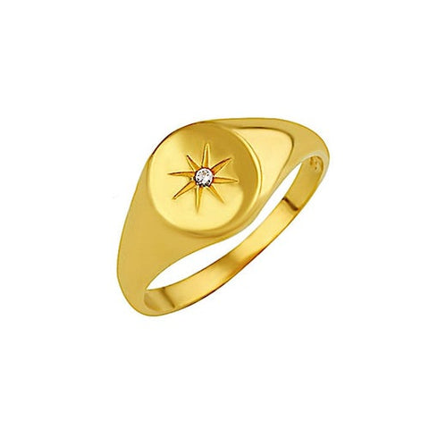 Star Signet Ring - J & Co