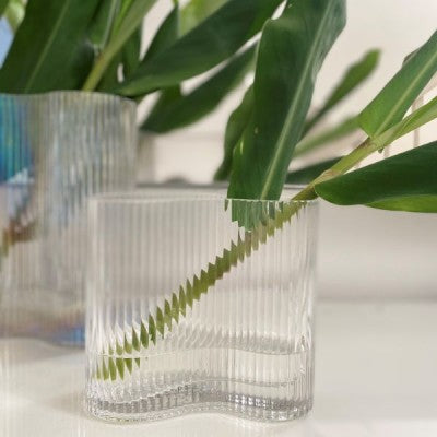 Ribbed Vases