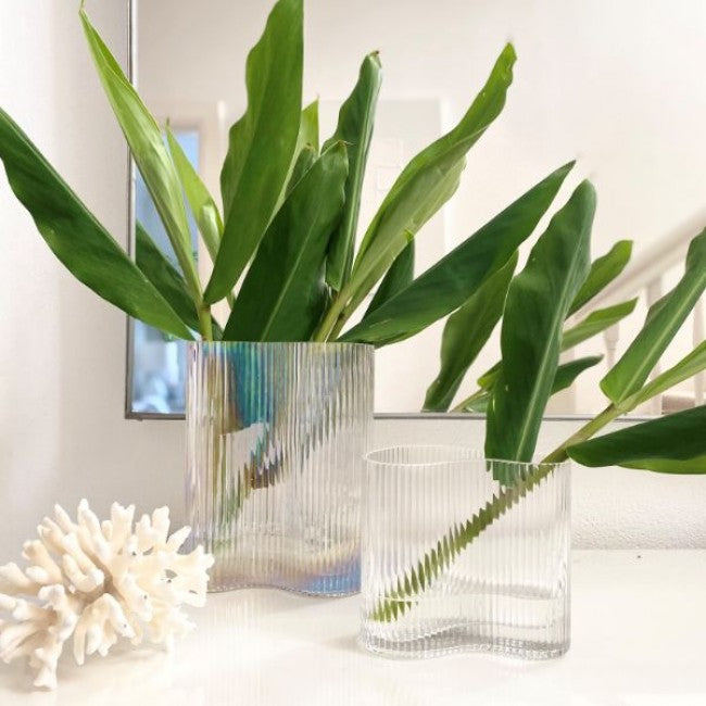 Ribbed Vases