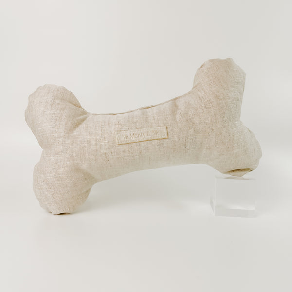 Bone Squeaker Dog Toy - Mr Monty & Me - The Label