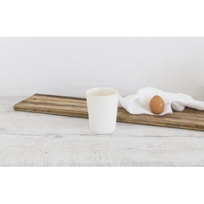 Flax Linen Vase - White