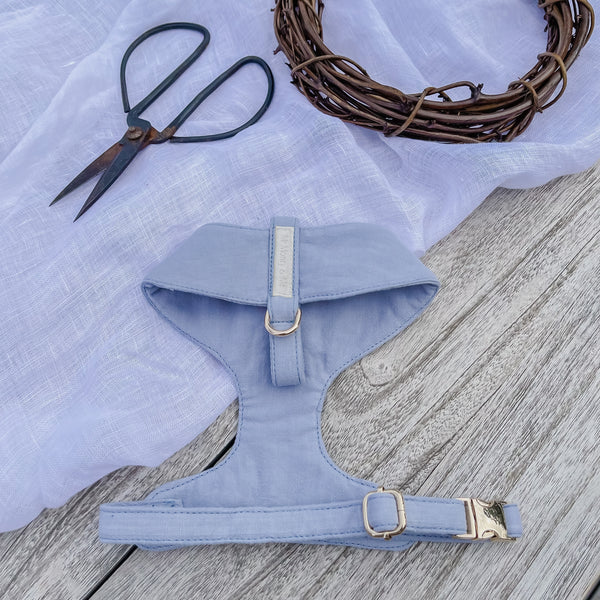 Personalised Linen Dog Harnesses - Mr Monty & Me - The Label