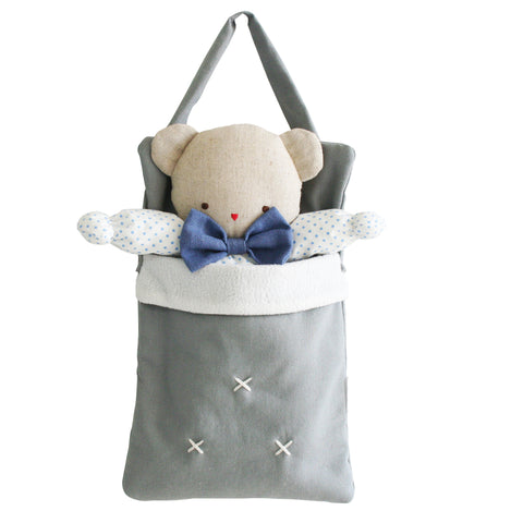 Baby Doll Carry Bag - Grey Linen - Alimrose