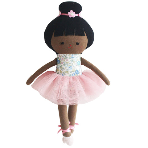Baby Ballerina 25cm Blue Floral - Alimrose