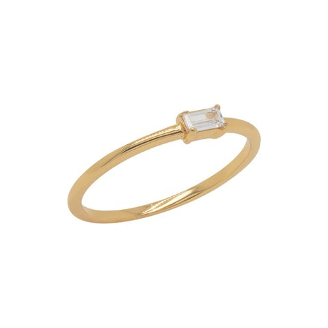 Minimal Baguette Ring - J & Co