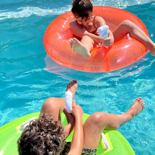 Pool Ring Soakers - Citrus/Neon Coral - Set of 2 - Sunnylife