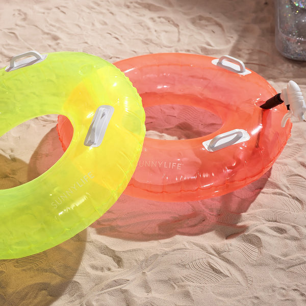Pool Ring Soakers - Citrus/Neon Coral - Set of 2 - Sunnylife